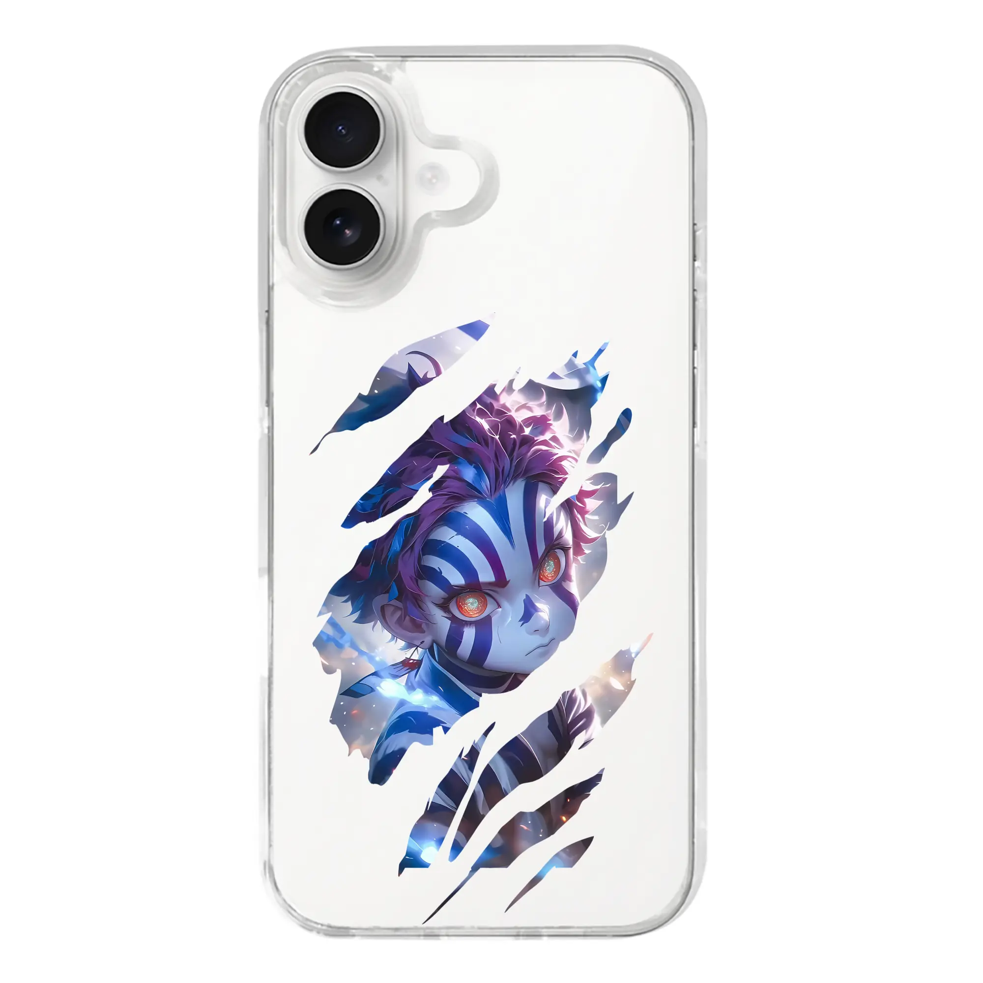 鬼滅の刃 グッズ,猗窩座 - iPhone 17シリーズ 透明スマホケース – 薄型・耐衝撃・精密フィット保護カバー